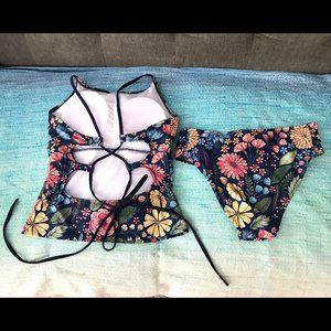 Beachsissi Tankini Set New Floral Blue M